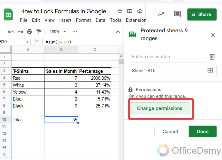 How to Lock Formulas in Google Sheets 19