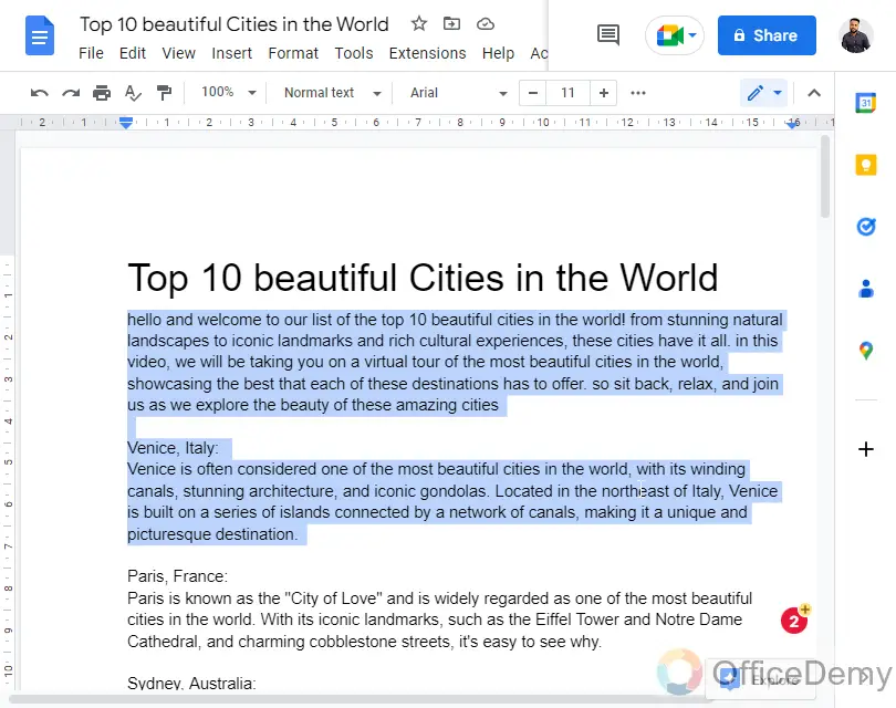 How to Make All Letters Lowercase on Google Docs 1