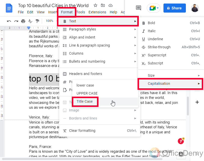 How to Make All Letters Lowercase on Google Docs 13