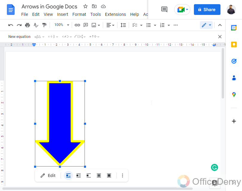 How to Make An Arrow on Google Docs 9