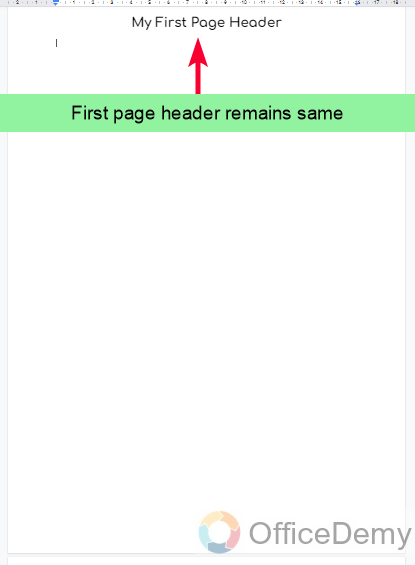 How to Make Header Only on First Page Google Docs 13