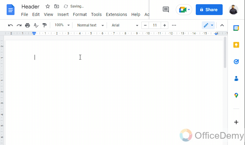 How to Make Header Only on First Page Google Docs 3