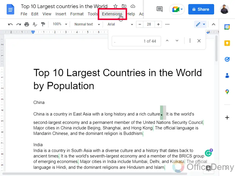 How to Make Periods Bigger on Google Docs 7