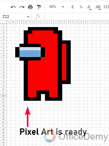 How to Make Pixel Art in Google Sheets 12