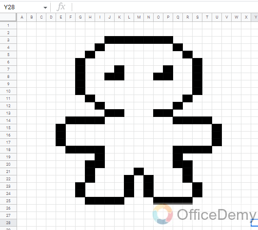 How to Make Pixel Art in Google Sheets 19