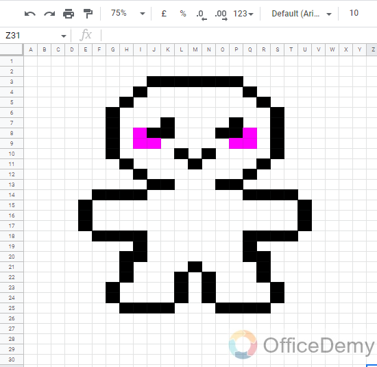 How to Make Pixel Art in Google Sheets 21