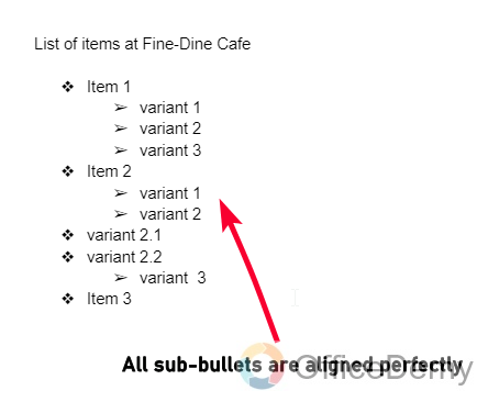 How to Make Sub Bullet Points in Google Docs 14