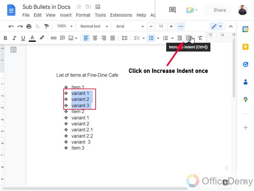 How to Make Sub Bullet Points in Google Docs 22