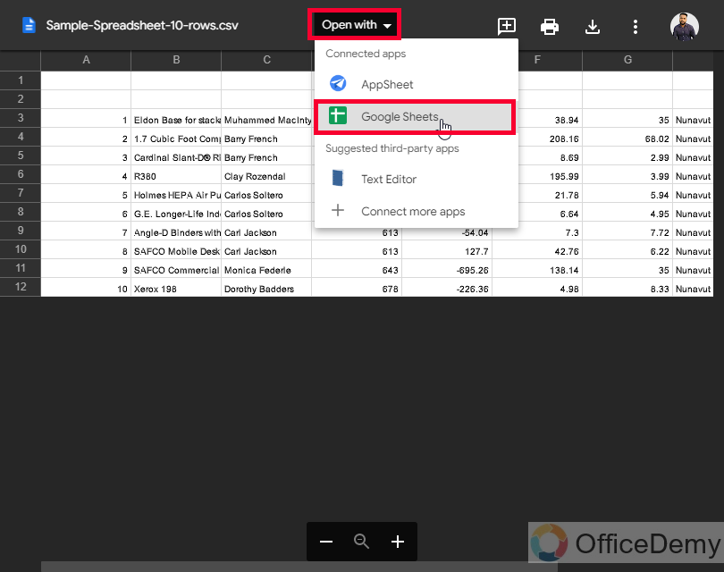 How to Open an Excel file in Google Sheets 15