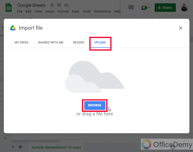How to Open an Excel file in Google Sheets 18