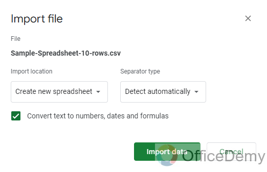 How to Open an Excel file in Google Sheets 19