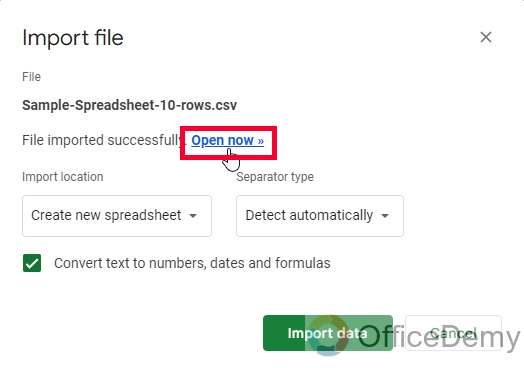 How to Open an Excel file in Google Sheets 24