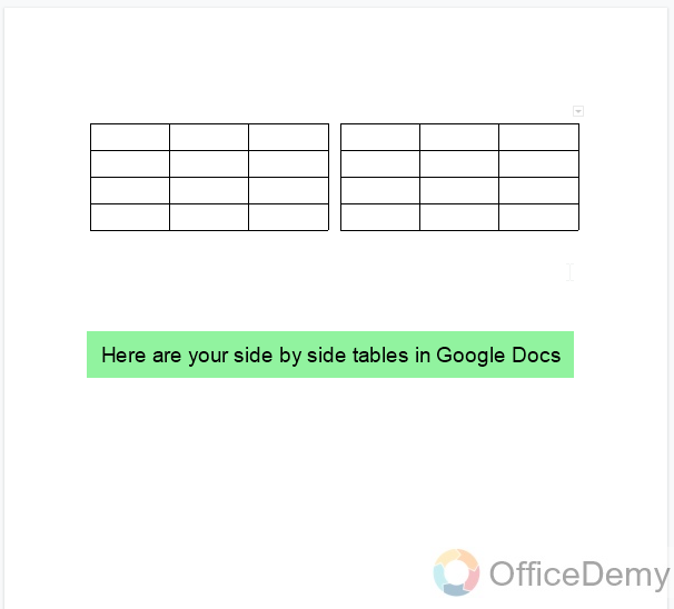 How to Put Tables Side By Side in Google Docs 13