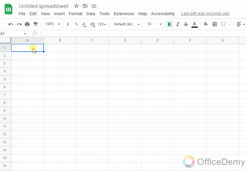 How to Select Multiple Cells in Google Sheets 1