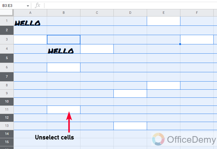 How to Select Multiple Cells in Google Sheets 15