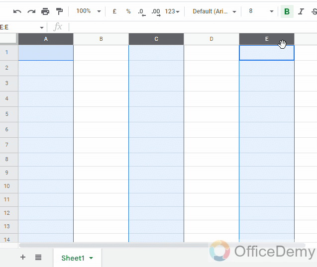 How to Select Multiple Cells in Google Sheets 19