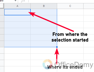 How to Select Multiple Cells in Google Sheets 2