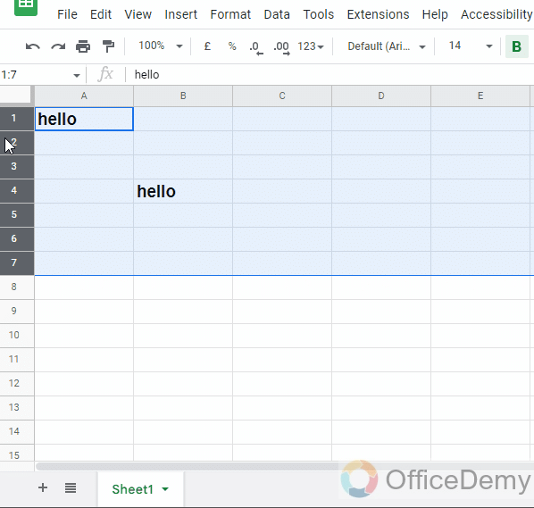 How to Select Multiple Cells in Google Sheets 6