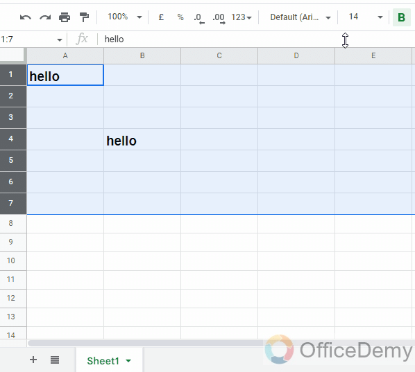 How to Select Multiple Cells in Google Sheets 7