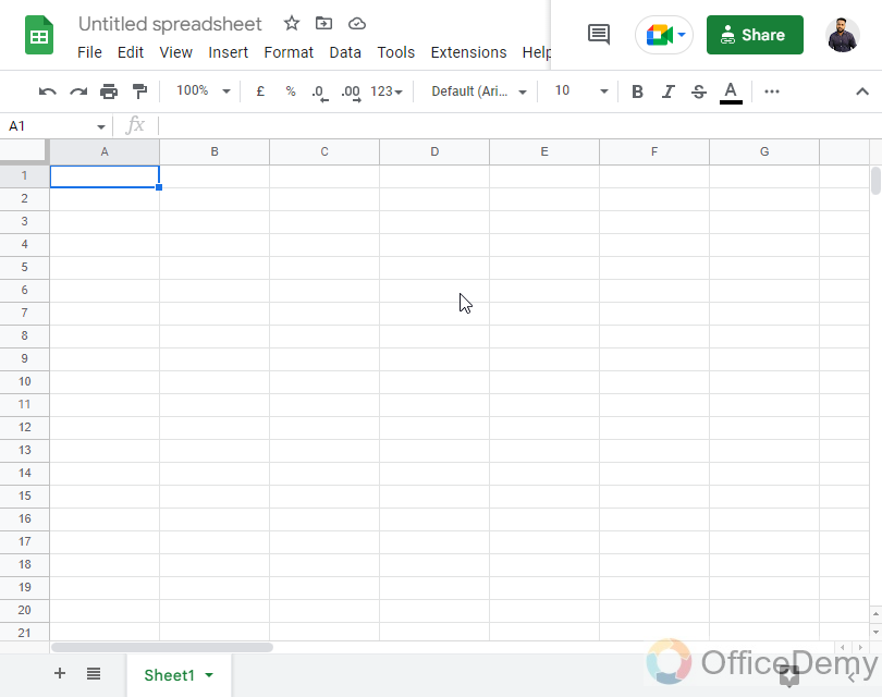 How to Share Google Sheets 1