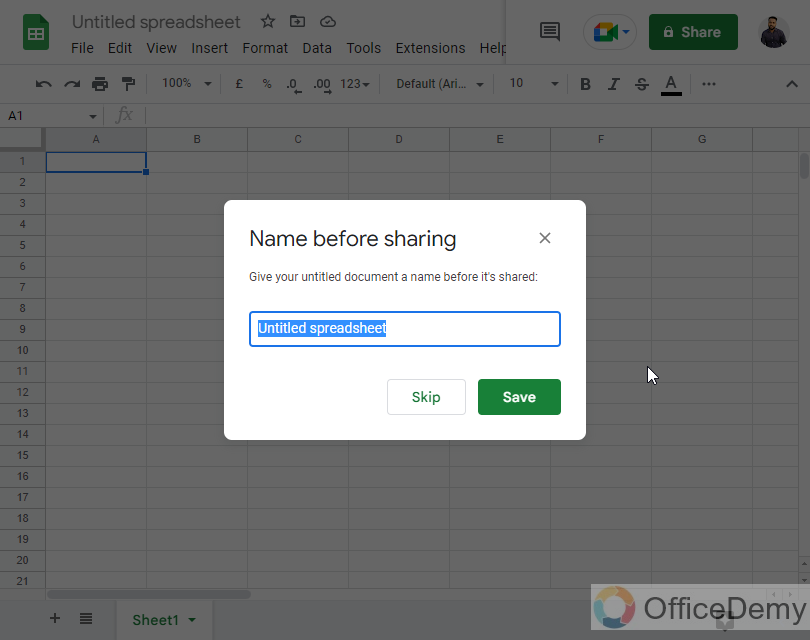 How to Share Google Sheets 3