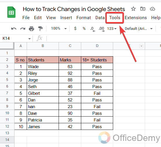 How to Track Changes in Google Sheets 2