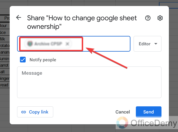 How to change google sheet ownership 6