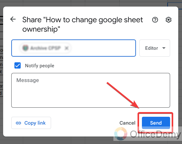 How to change google sheet ownership 7
