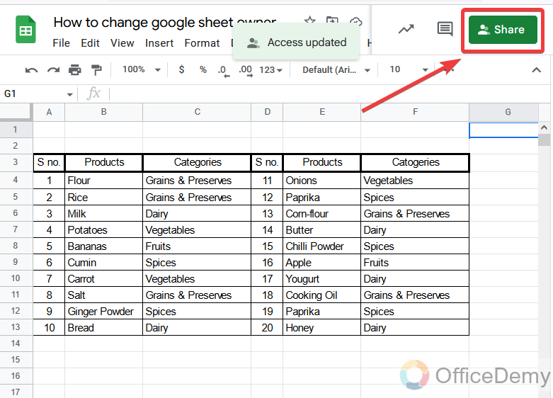 How to change google sheet ownership 8