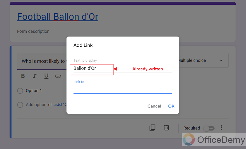 How to create hyperlink in google forms 21