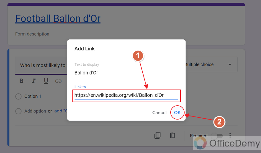 How to create hyperlink in google forms 22