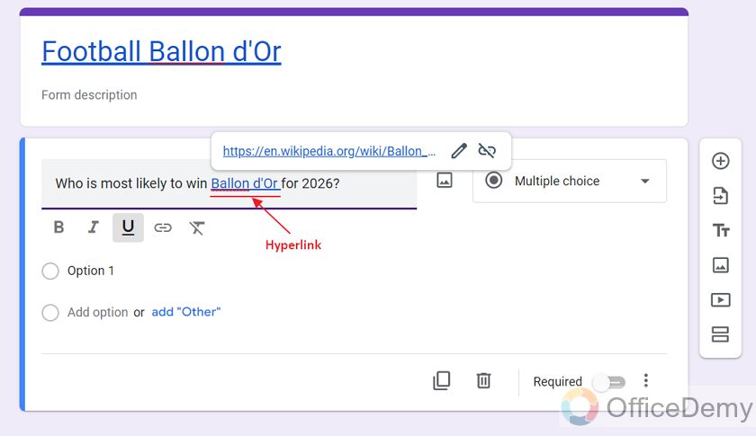 How to create hyperlink in google forms 23