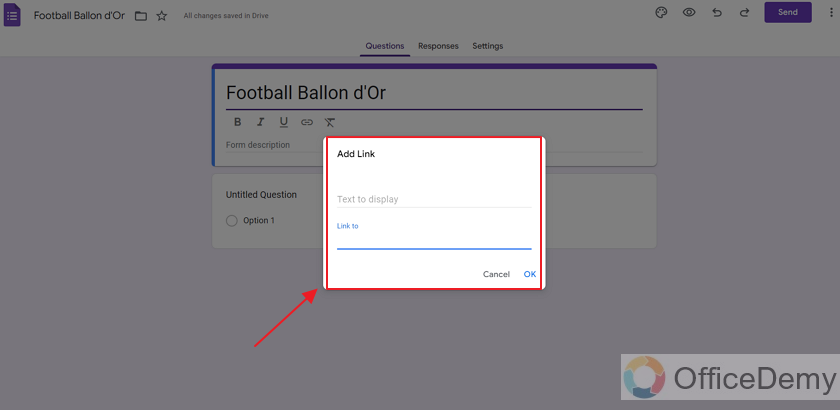 How to create hyperlink in google forms 8