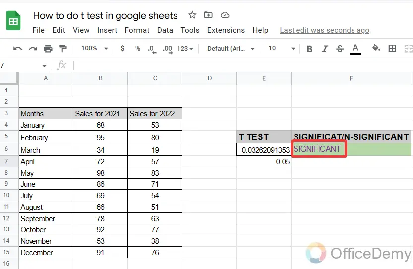 How to do a t test in google sheets 22