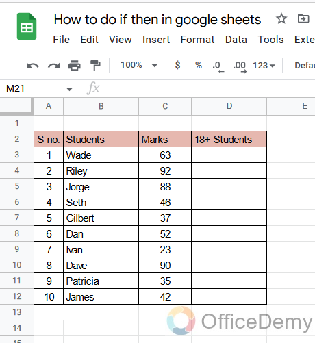 How to do if then in google sheets 1