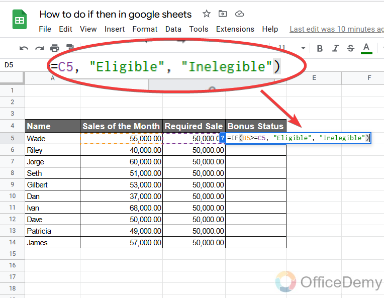 How to do if then in google sheets 16