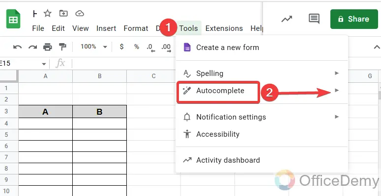 How to fill series in google sheets 1