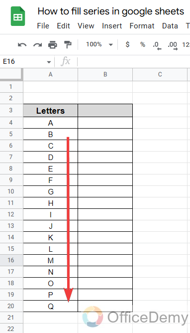 How to fill series in google sheets 13