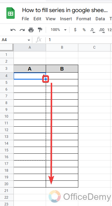 How to fill series in google sheets 4