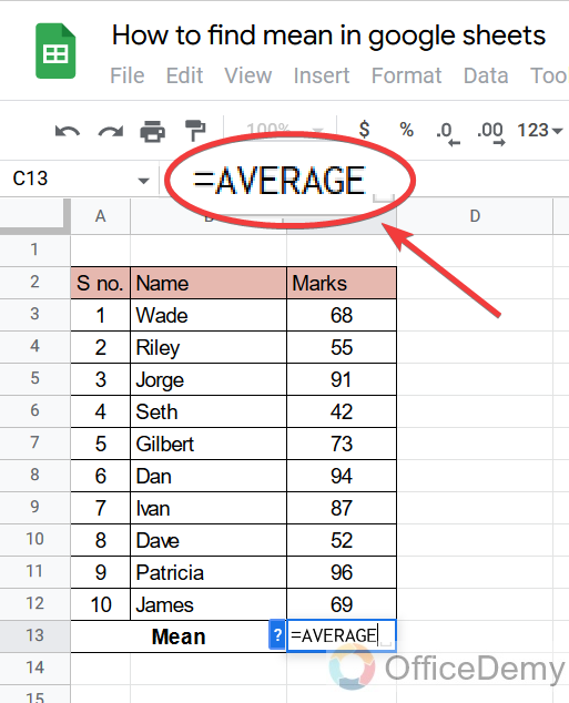 How to find mean in google sheets 8