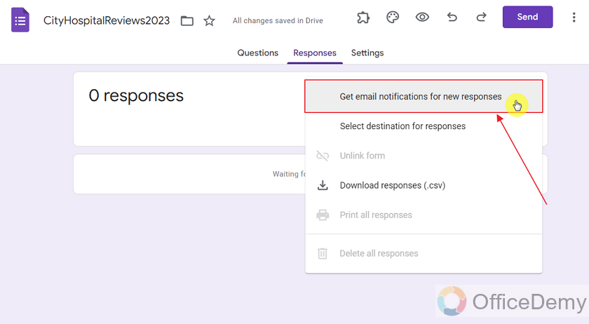 How to get email notifications from Google Forms 10