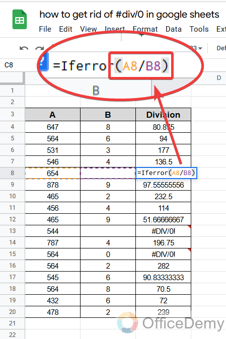 How to hide #div0 in google sheets 11