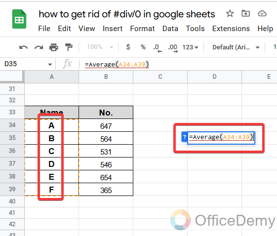 How to hide #div0 in google sheets 16