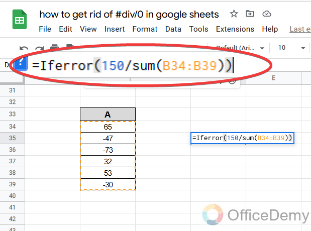 How to hide #div0 in google sheets 22