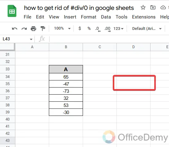 How to hide #div0 in google sheets 23