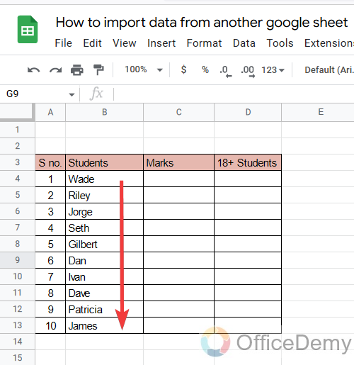 How to import data from another google sheet 10