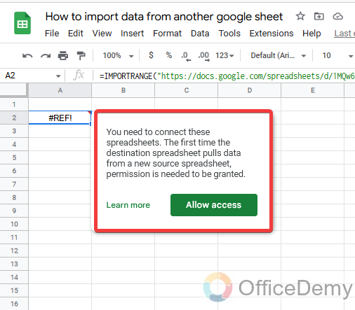 How to import data from another google sheet 20