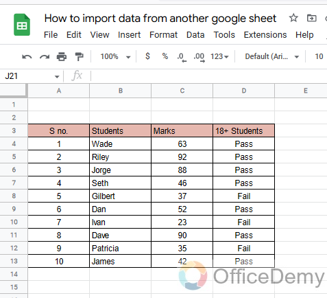 How to import data from another google sheet 4