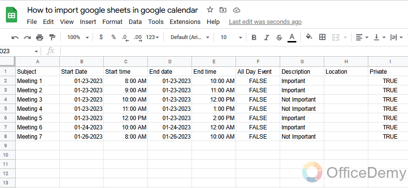 How to import google sheets in google calendar 10