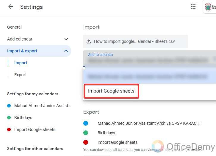 How to import google sheets in google calendar 17